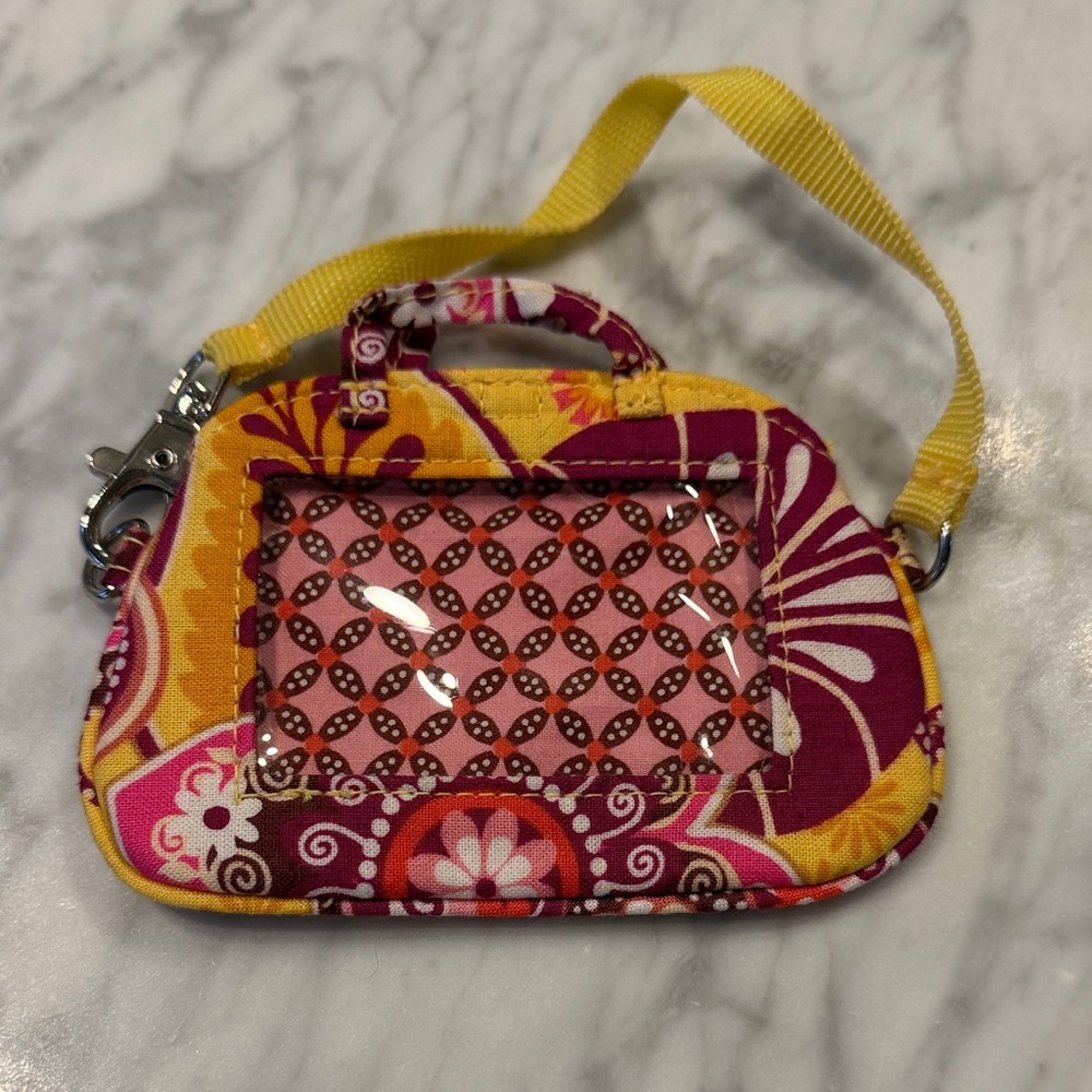 Vera Bradley Bali Gold Travel Luggage Tag